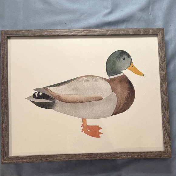 Framed Mallard Duck Watercolor Prints - Set of 2 - Picture 3 of 3